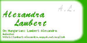 alexandra lambert business card
